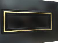22 Carat Gold Leaf on Black Polyurethane Satin