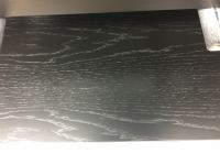 Black Polyurethane on American Oak Veneer open Grain